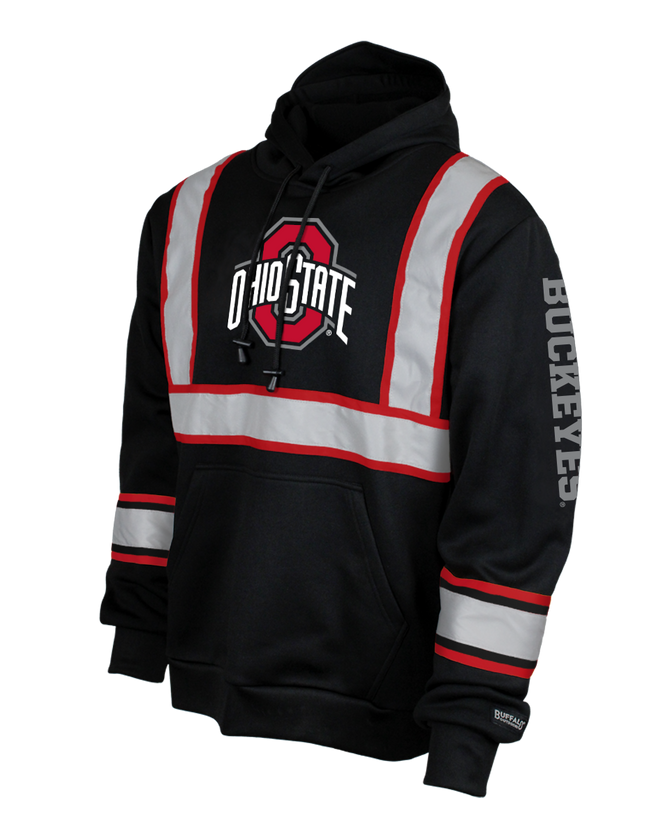 Ohio State Safety Black Hooded Sweatshirt - Front
