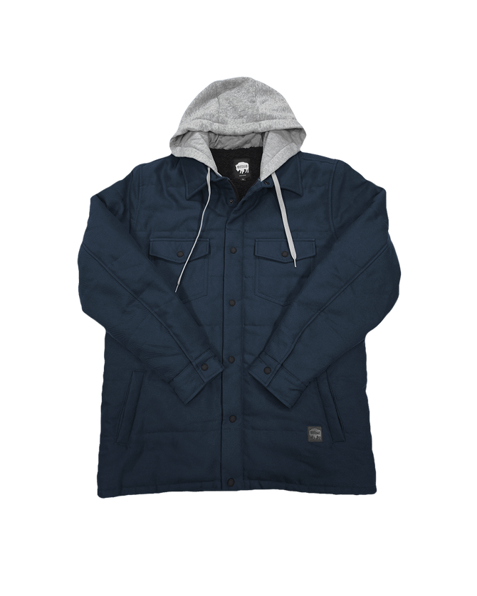 Buffalo Outdoors® Workwear Men's Sherpa Lined Shacket - Navy Blue