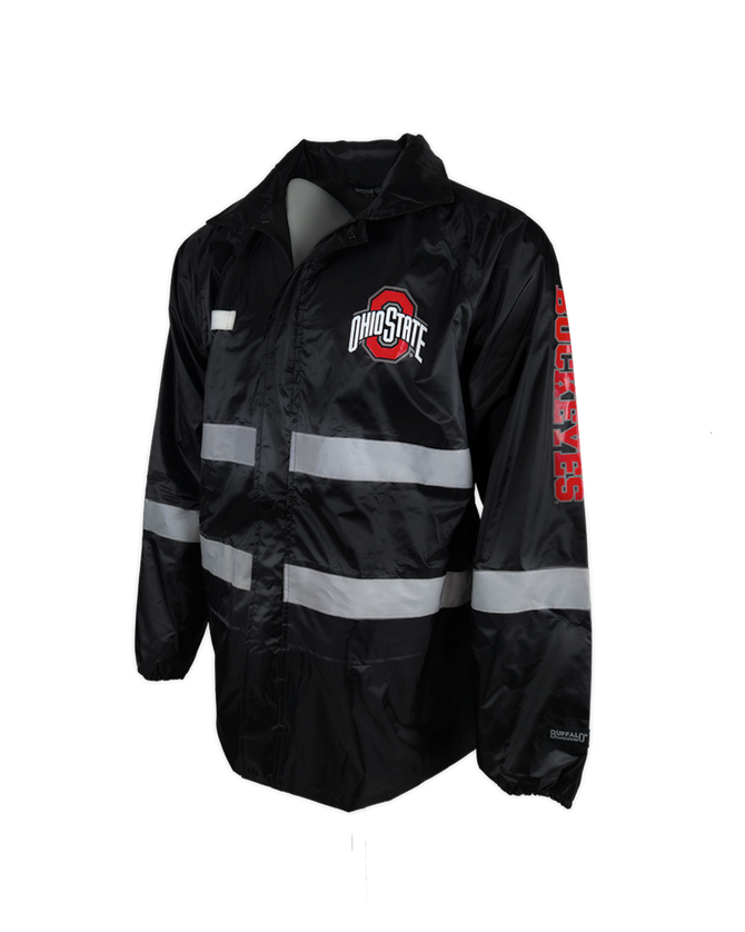 Ohio State Reflective Safety Hooded Rainshell