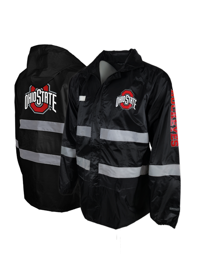 Ohio State Reflective Safety Hooded Rainshell