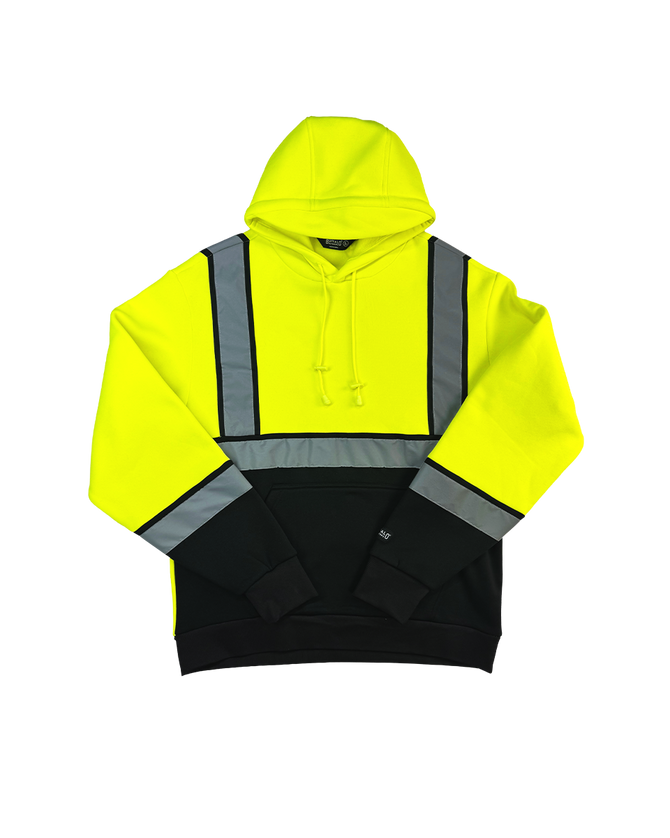 Buffalo Outdoors® Workwear Men’s Hi Vis Safety Pullover Hooded Sweatshirt