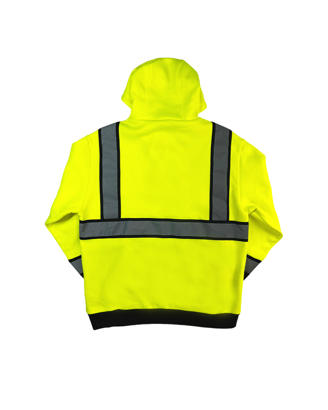 Buffalo Outdoors® Workwear Men’s Hi Vis Safety Pullover Hooded Sweatshirt