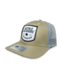 Woven Color Patch Trucker Hat - Khaki