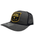 Woven Color Patch Trucker Hat - Charcoal