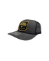 Woven Color Patch Trucker Hat - Charcoal
