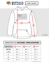 Buffalo Outdoors® American Flag Hooded Sweatshirt - 716300CL - Size Chart
