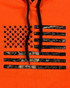 Buffalo Outdoors® American Flag Hooded Sweatshirt - 716300CL - Orange - Flag