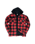 Sherpa Lined Hooded Fleece - Buffalo Plaid - Front