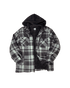 Sherpa Lined Hooded Fleece - Grey - Front
