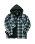 Sherpa Lined Hooded Fleece - Charcoal - Front