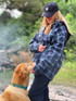 Sherpa Lined Hooded Fleece - Blue Plaid Lifestyle 2
