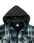 Sherpa Lined Hooded Fleece - Charcoal - Hood