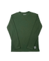 Long Sleeve Thermal Crewneck - Forest - Front