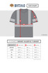 Buffalo Outdoors® Workwear Grey Short Sleeve Safety T-Shirt  - Size Chart