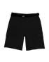 Men's Tech Cargo Short with Belt - Black - Front