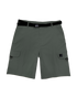 Men's Tech Cargo Short with Belt - Gunmetal - Front
