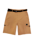 Men's Tech Cargo Short with Belt - British Khaki - Font