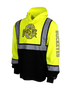 Ohio State Hi-Vis Safety Hooded Sweatshirt - Front Ohio State Hi-Vis Safety Hooded Sweatshirt - Front