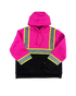 Buffalo Outdoors® Workwear Women's Hi Vis Safety Hooded Pink Pullover Sweatshirt