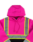 Buffalo Outdoors® Workwear Women's Hi Vis Safety Hooded Pink Pullover Sweatshirt