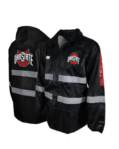 Ohio State Reflective Safety Hooded Rainshell