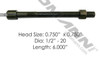 CENTER BOLT 1/2 X 3/4 HEAD 6" FOR SHORTER PACK (TPS6891)
