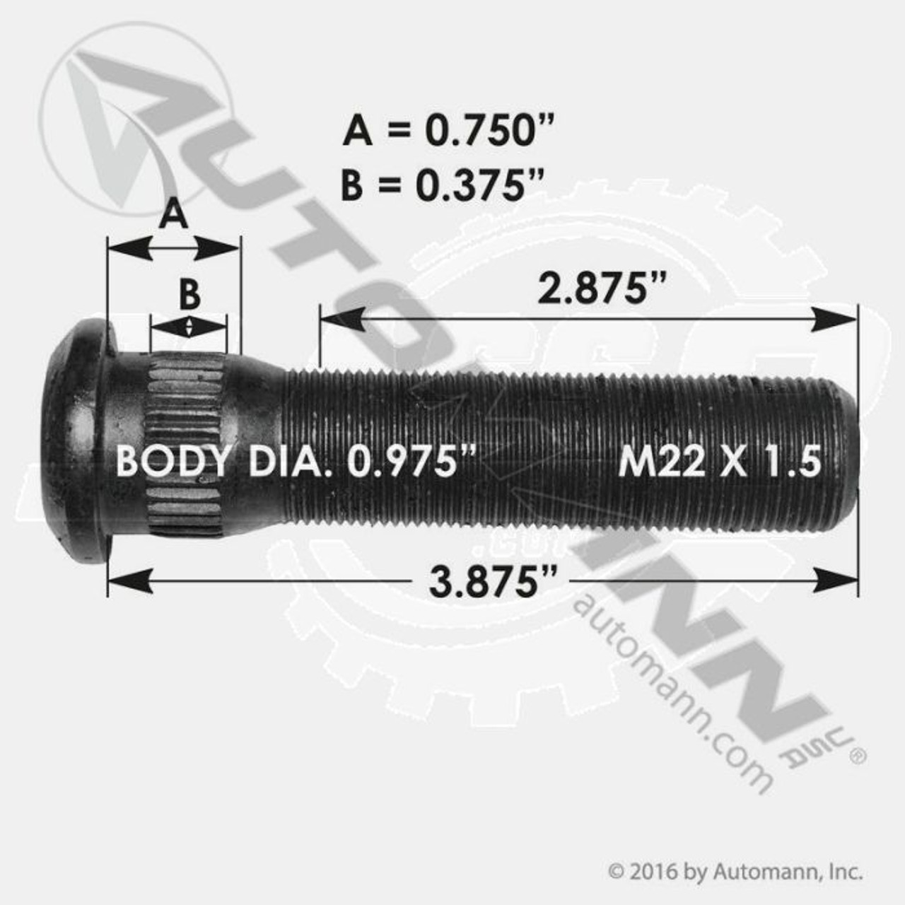 Wheel Stud (TPS6035)