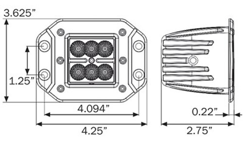 LED POD - FLANGE MOUNT (TPS5301)