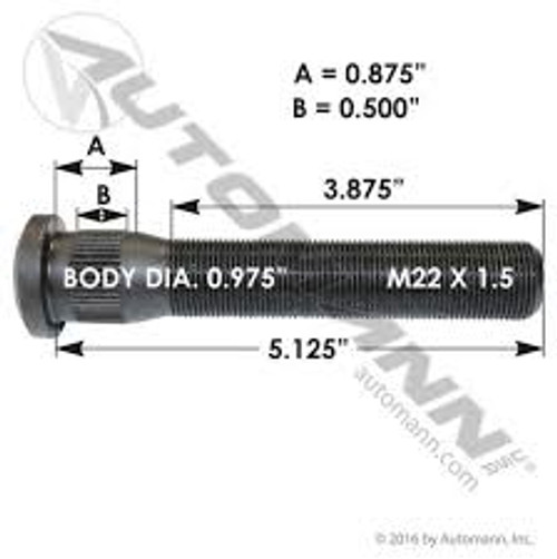 WHEEL STUD (TPS6037)