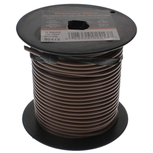 12 GA WIRE BROWN 500' SPOOL