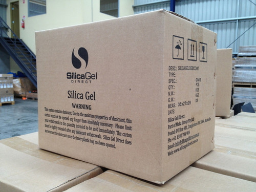 A carton of 10gm silica gel, 1000 bags per carton