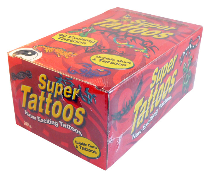 Super Tattoo bubble gum 200pk Beef Jerky Original
