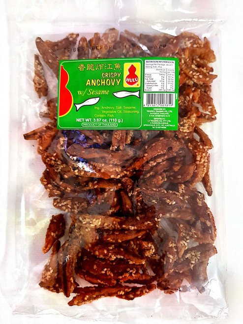 Hulu Crispy Anchovy With Sesame 110g  Hulu Crispy Anchovy With Sesame 110g