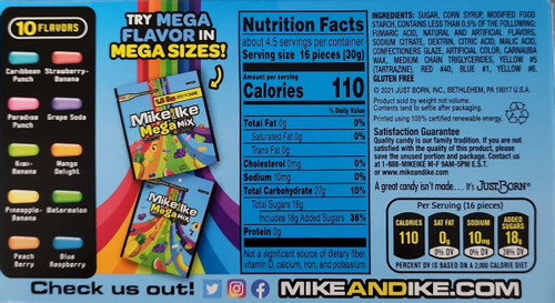 Mike and Ike Mega Mix 141g - Beef Jerky Original