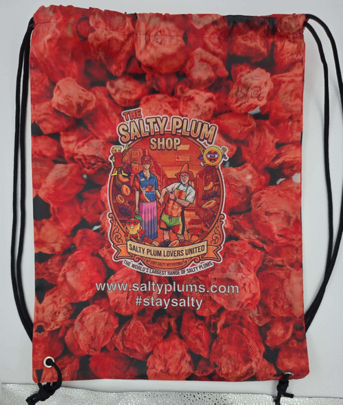 Salty Plum String Back Pack - with Salty Plum Man and Salty Plum Heros 