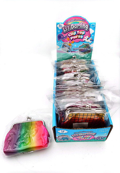 Little Darling Clip Top Purse 12pk