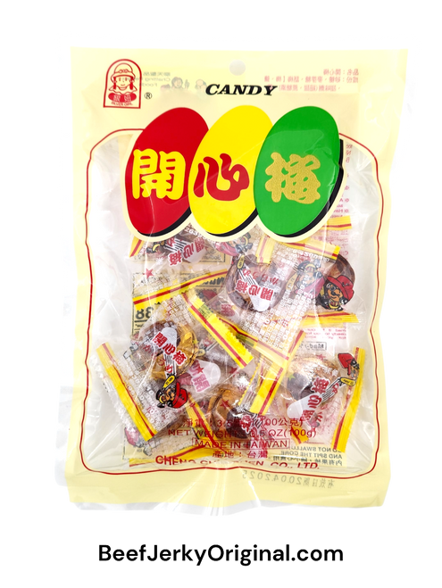 happy Plum candy front of pack  otherwise known as toffee plums