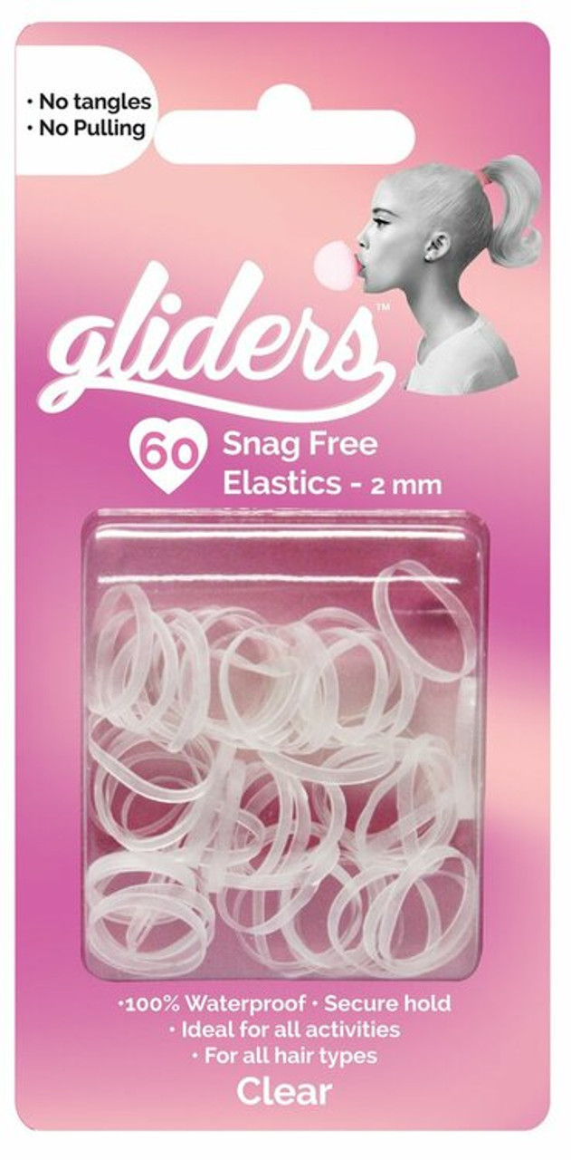 Goody Classics Hair Elastic, Polybands Clear, 75 CT