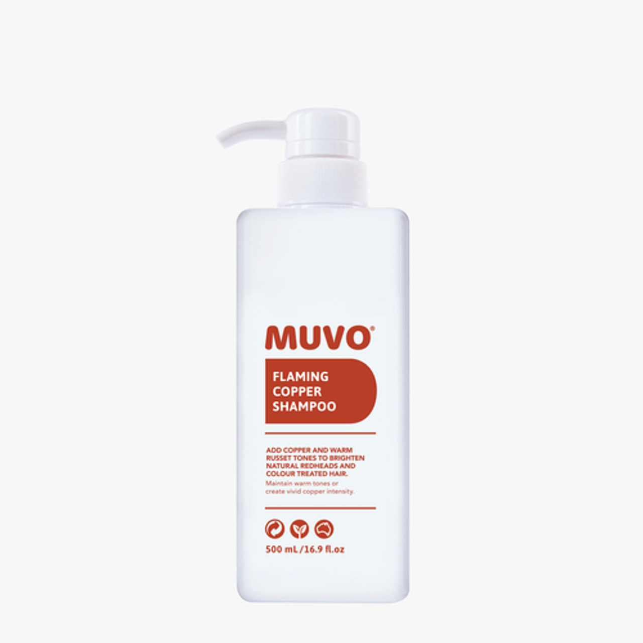 MUVO Flaming Copper Shampoo 500ml | Hairco Australia Online