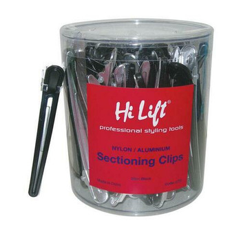 Nylon Aluminium Sectioning Clips Black 36 Piece Tub