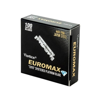 Euromax Platinum Coated Single Edge Razor Blades - 100 Pack