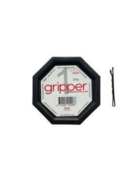 Gripper Premium Bobby Pins Black 1.5 Inch 250g