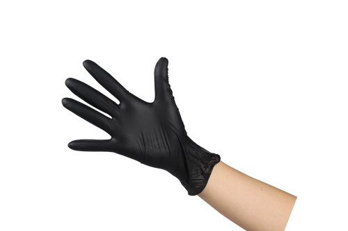 JRL Black Nitrile Gloves - Medium - 100 Pack