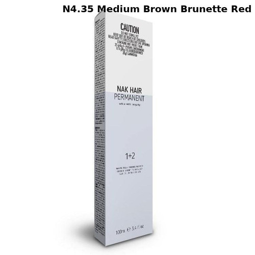 NAK Permanent Colour - N4.35 Medium Brown Brunette Red