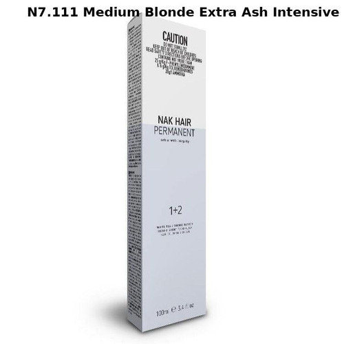 NAK Permanent Colour - N7.111 Medium Blonde Extra Ash Intensive