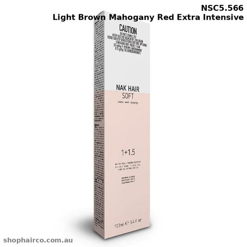 NAK Soft Colour - NSC5.566 Light Brown Mahogany Red Extra Intensive
