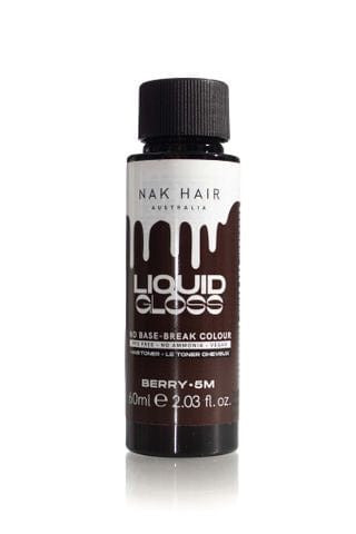 NAK Liquid Gloss Berry 60ml - 5M Light Brown Mahogany