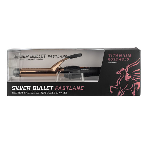 Silver Bullet Fastlane Titanium Curling Iron Rose Gold - 25mm