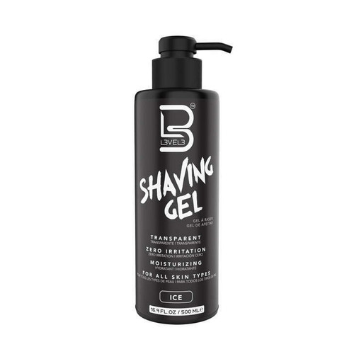 L3VEL3 Transparent Shaving Gel - Ice - 500ml.