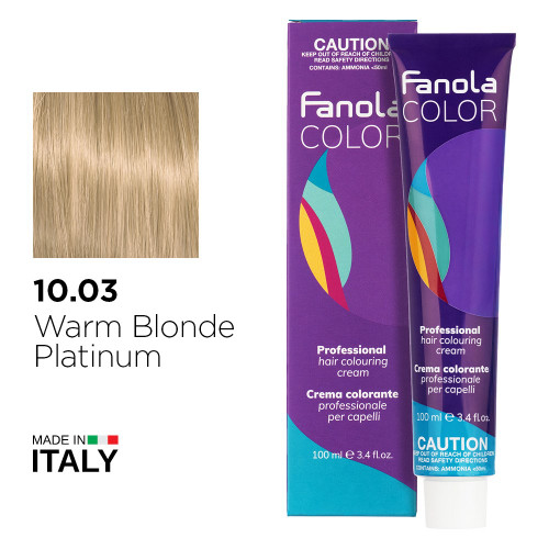 Fanola Color 10.03 Warm Blonde Platinum 100ml